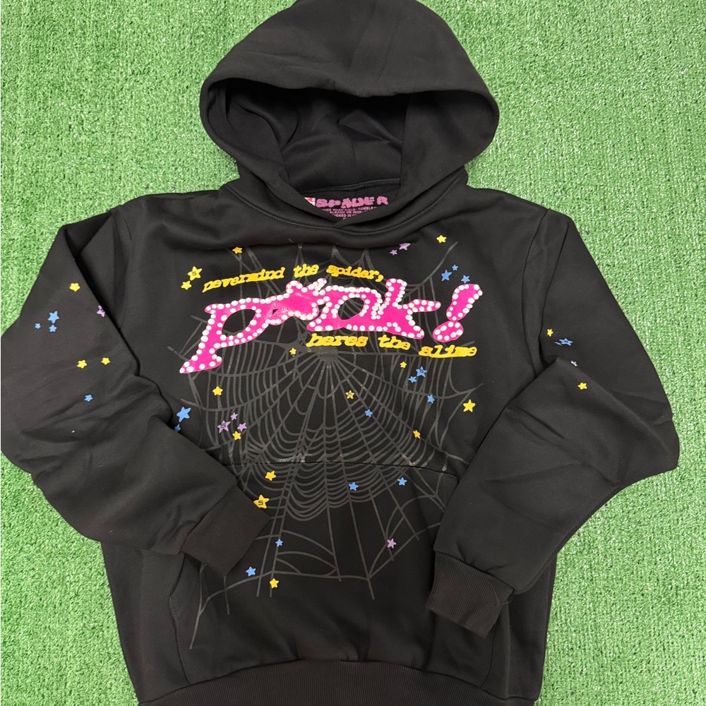 Sp5der “Pink” Hoodie and pants set
